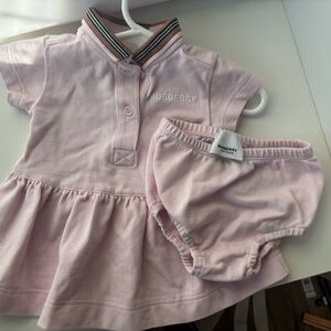 Burberry Pink Diaper Cover Accessories